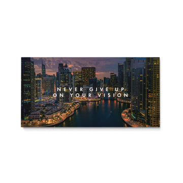 Discover Shop Dubai Canvas Wall Art, Dubai City Night Quote Canvas Wall Art, DUBAI NIGHT CITY by Original Greattness™ Canvas Wall Art Print