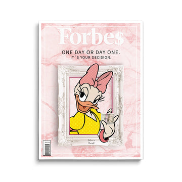 Discover Forbes Pink Wall Art, Forbes Daisy Duck Luxury Money Canvas Art, FORBES PINK PRIME by Original Greattness™ Canvas Wall Art Print