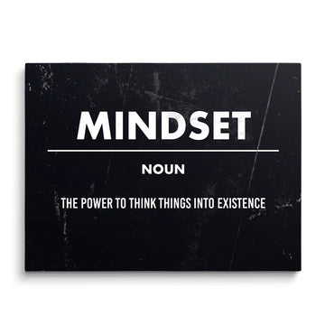 Discover Success Mindset Wall Art, Mindset Definition Motivational Quotes Wall Art, MINDSET CANVAS ART by Original Greattness™ Canvas Wall Art Print