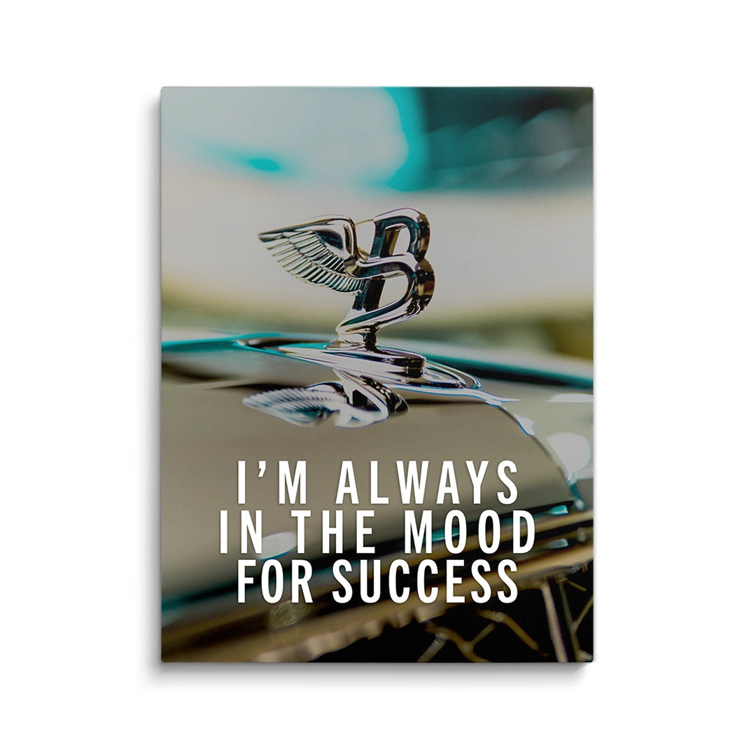 Discover Motivational Success Wall Art, Mood for Success Bentley Cars Motivational Art, MOOD FOR SUCCESS by Original Greattness™ Canvas Wall Art Print