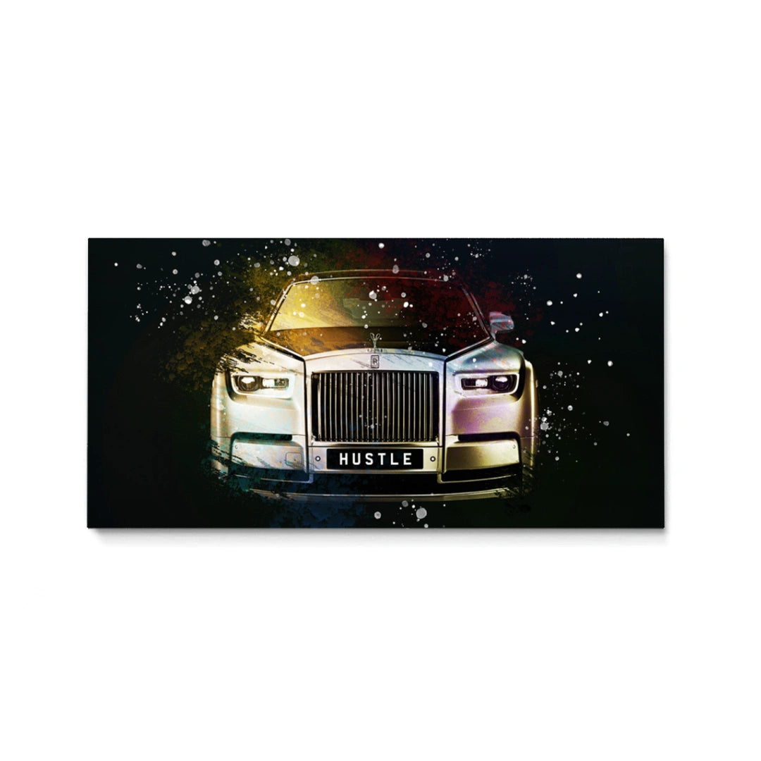 Discover Rolls Royce Cars Wall Art, Luxury Rolls Royce Phantom Wall Art, GOLD ROLLS by Original Greattness™ Canvas Wall Art Print