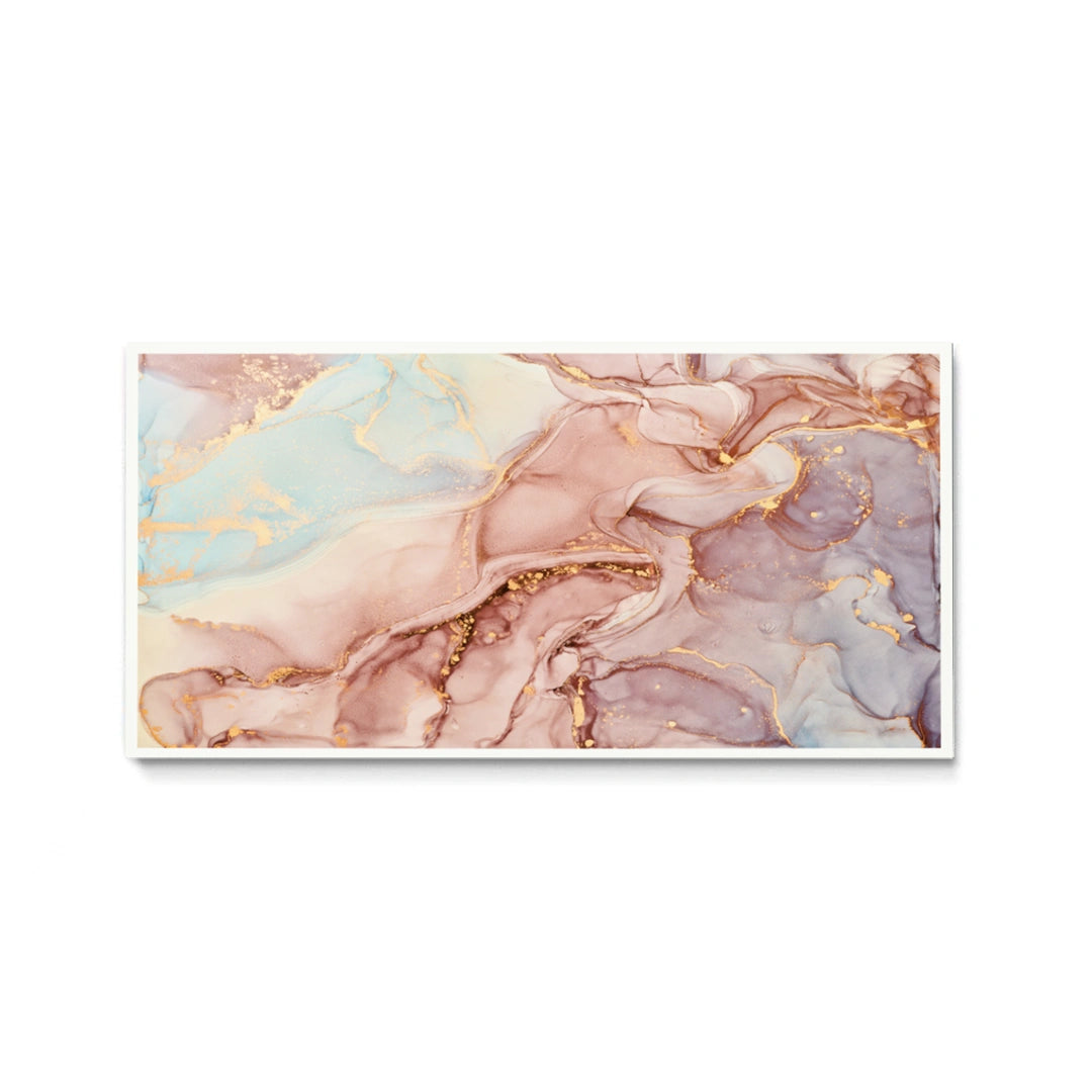 Discover Modern Marble Canvas Art, Abstract Modern Rose and Gold Marble Canvas Wall Art Prints , MARBLE FLOW by Original Greattness™ Canvas Wall Art Print