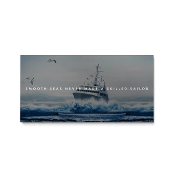 Discover Shop Inspirational Quote Wall Art, Smooth Seas Never Made A Skilled Sailor Motivational Wall Art, Smooth Seas by Original Greattness™ Canvas Wall Art Print