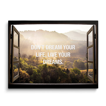 Discover Shop Window Quote Canvas Art, Window to Paradise Motivational Quote Wall Art, WINDOW TO PARADISE by Original Greattness™ Canvas Wall Art Print