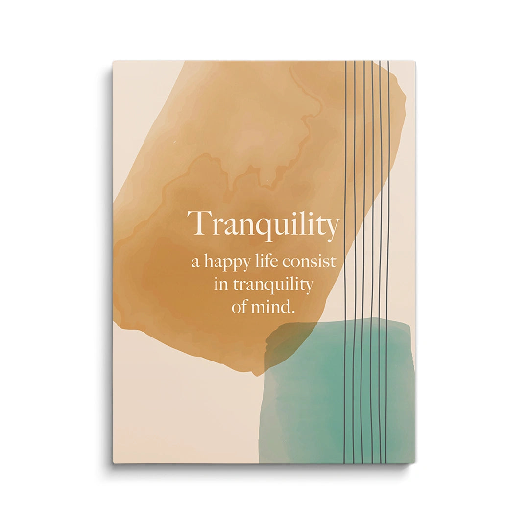 Discover Greattness Original, Tranquility Inspirational Quote Canvas Wall Art, TRANQUILITY by Original Greattness™ Canvas Wall Art Print