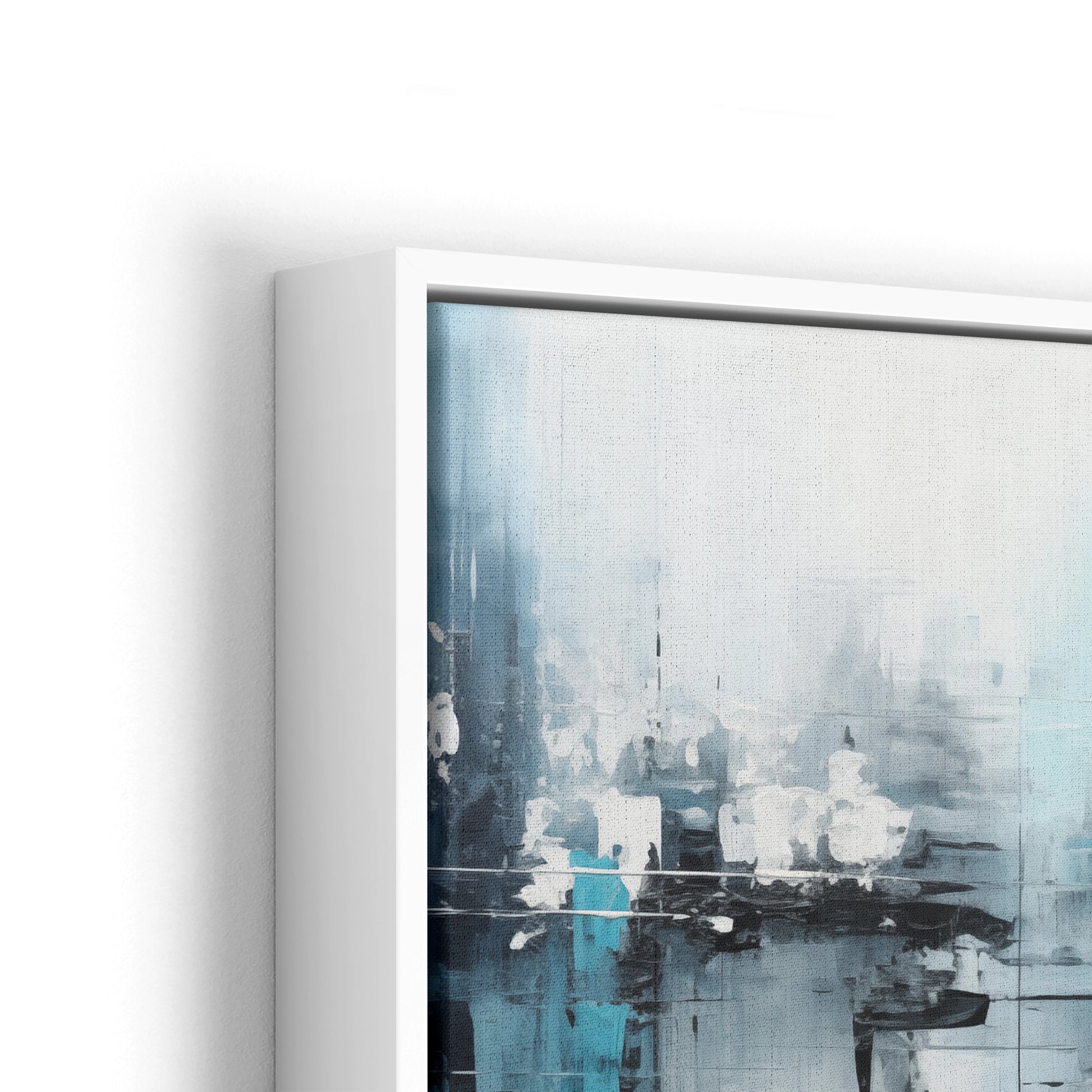 Discover Shop Abstract Canvas Art, Blue Brush Abstract Painting Canvas Art, BLUE BRUSH ABSTRACT by Original Greattness™ Canvas Wall Art Print