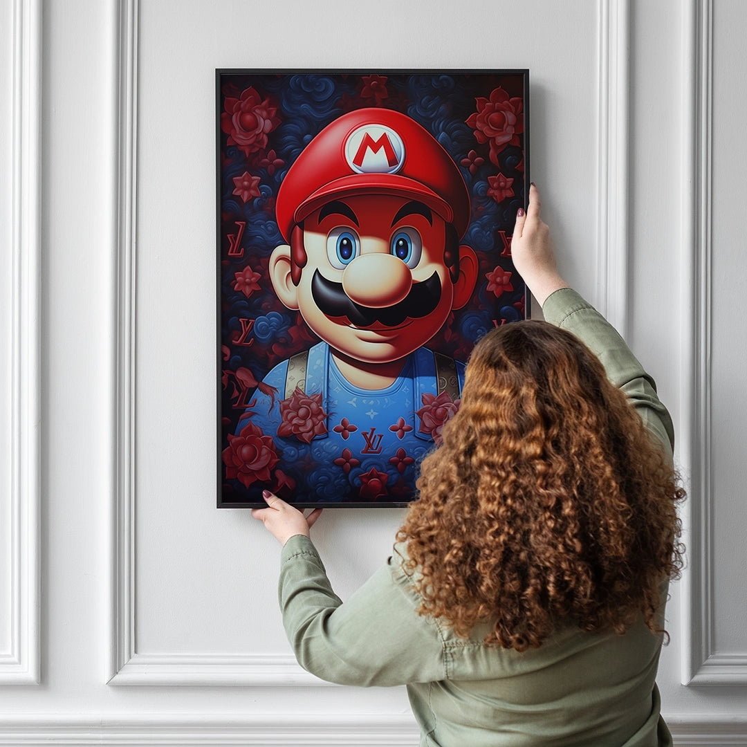 Discover Super Mario Canvas Art, Super Mario Luigi Louis Vuitton Canvas Art, SUPER MARIO VUITTON by Original Greattness™ Canvas Wall Art Print