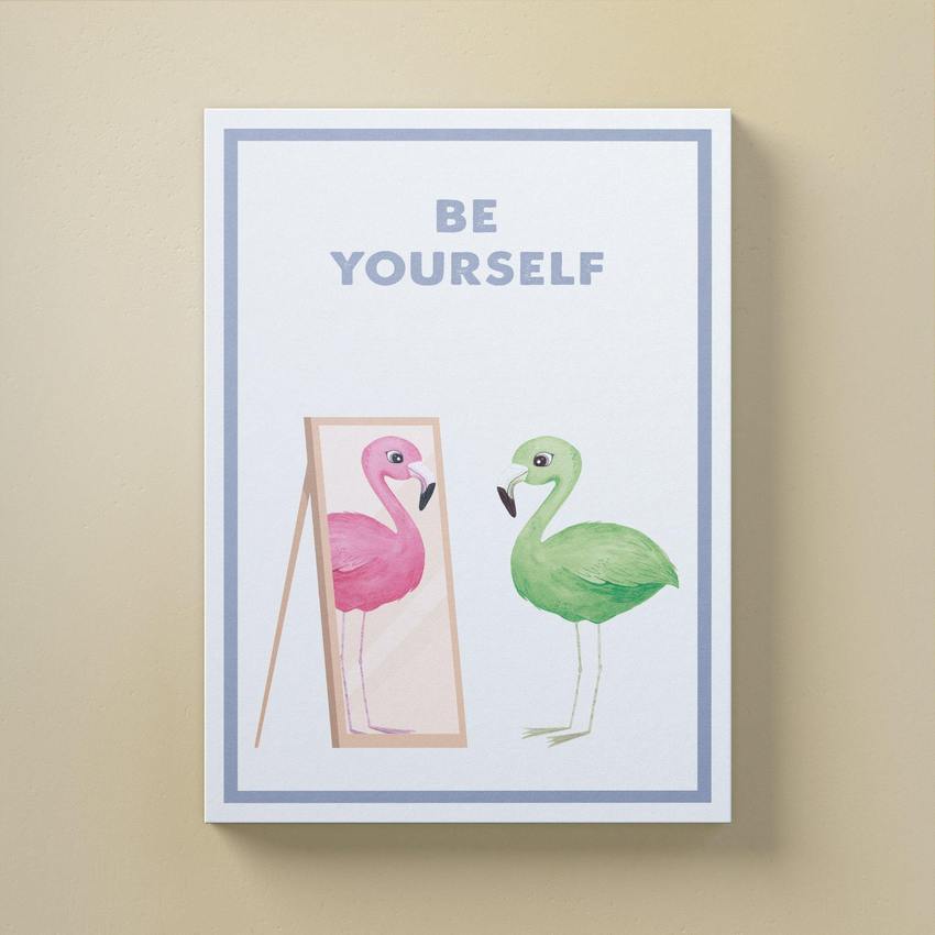 Discover Shop Kids Canvas Art, Be Yourself Canvas Art | Modern Motivational Canvas Wall Art, BE YOURSELF by Original Greattness™ Canvas Wall Art Print