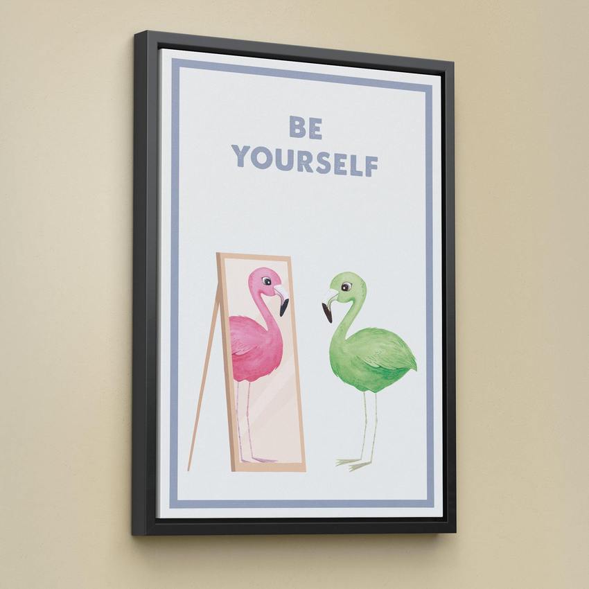 Discover Shop Kids Canvas Art, Be Yourself Canvas Art | Modern Motivational Canvas Wall Art, BE YOURSELF by Original Greattness™ Canvas Wall Art Print