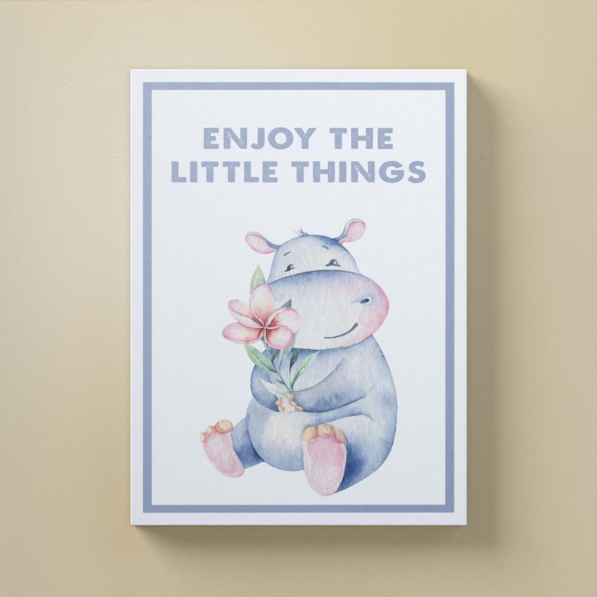 Discover Shop Kids Canvas Art, Enjoy the little things Kids Canvas Art | Kid Room Decor Prints, ENJOY THE LITTLE THINGS by Original Greattness™ Canvas Wall Art Print