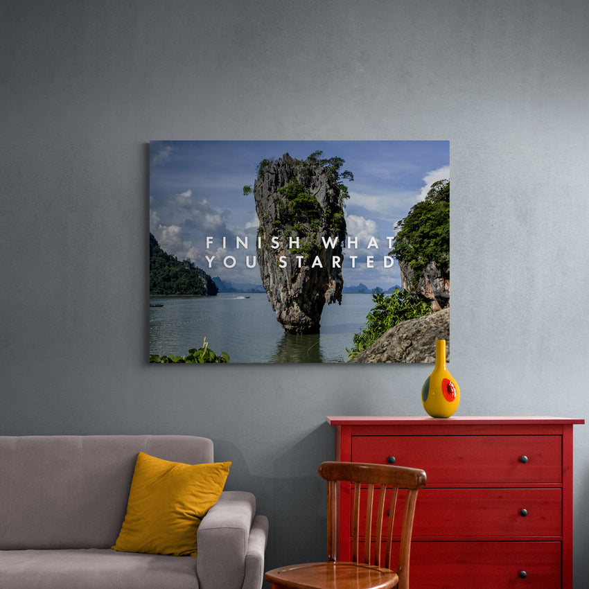 Discover Landscape Canvas Art, Finish What Started - Landscape Canvas Art, Finish what Started by Original Greattness™ Canvas Wall Art Print