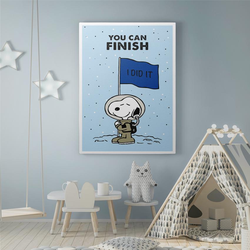 Discover Shop Kids Canvas Art, You can finish Kids Motivational Canvas Art, YOU CAN FINISH by Original Greattness™ Canvas Wall Art Print