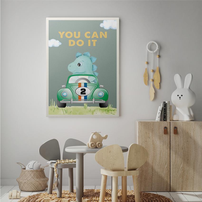 Discover Kids Canvas Wall Art, You Can Do It | Kids Bedroom Canvas Art, YOU CAN DO IT by Original Greattness™ Canvas Wall Art Print