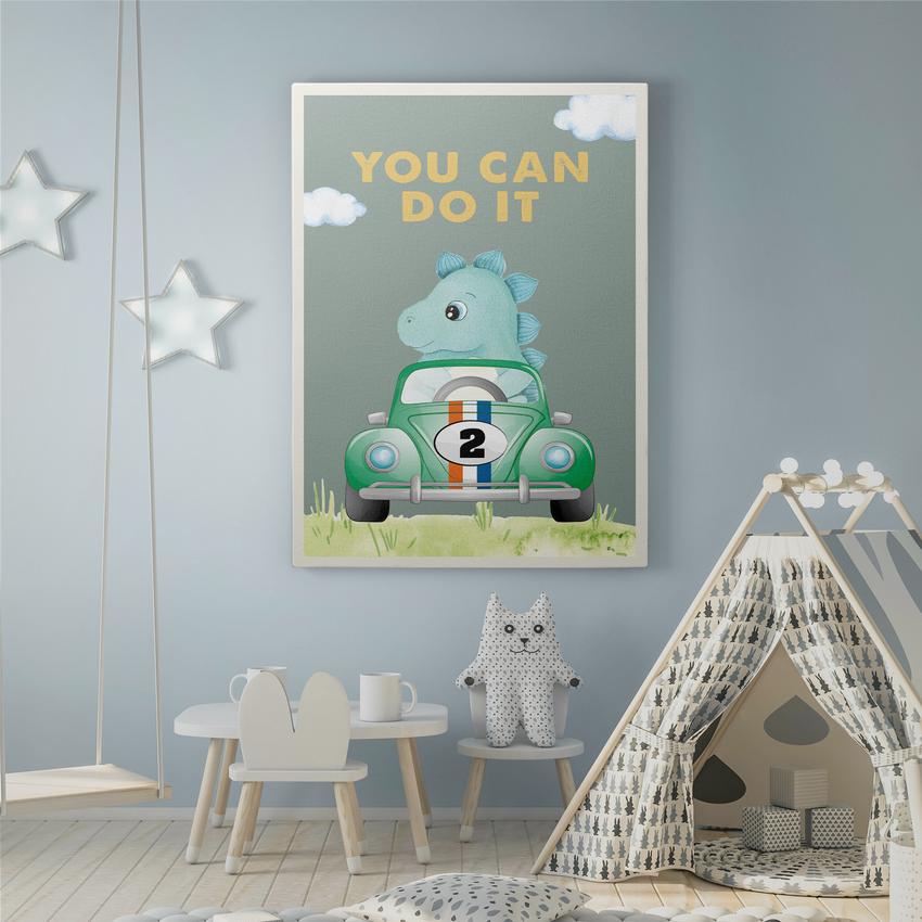 Discover Kids Canvas Wall Art, You Can Do It | Kids Bedroom Canvas Art, YOU CAN DO IT by Original Greattness™ Canvas Wall Art Print