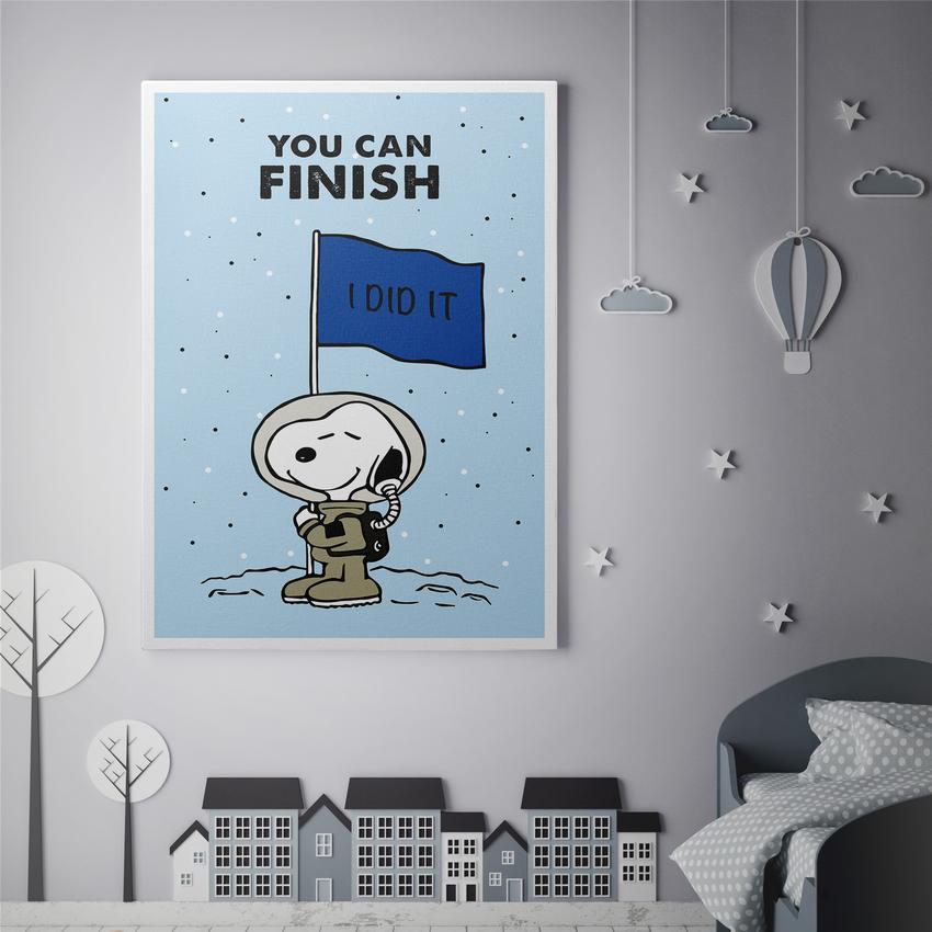 Discover Shop Kids Canvas Art, You can finish Kids Motivational Canvas Art, YOU CAN FINISH by Original Greattness™ Canvas Wall Art Print