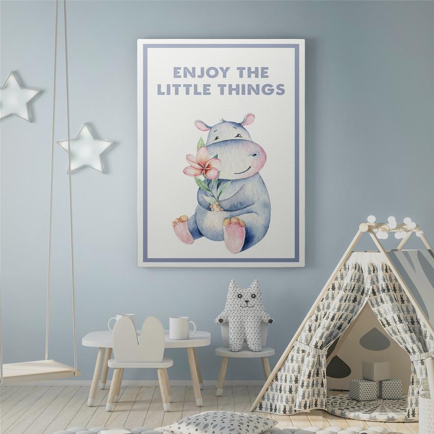 Discover Shop Kids Canvas Art, Enjoy the little things Kids Canvas Art | Kid Room Decor Prints, ENJOY THE LITTLE THINGS by Original Greattness™ Canvas Wall Art Print