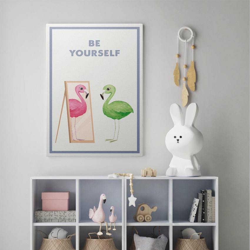 Discover Shop Kids Canvas Art, Be Yourself Canvas Art | Modern Motivational Canvas Wall Art, BE YOURSELF by Original Greattness™ Canvas Wall Art Print