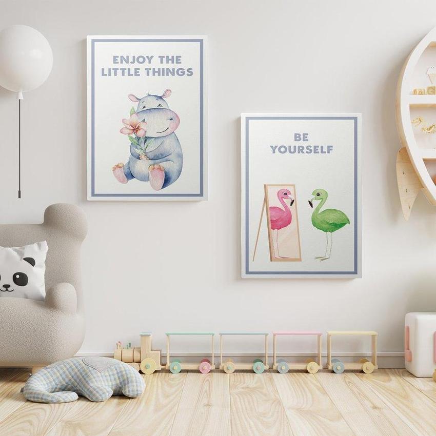 Discover Shop Kids Canvas Art, Kids Statement Bundle of 2 Canvas Art Pieces, STATEMENT BUNDLE FOR KIDS by Original Greattness™ Canvas Wall Art Print