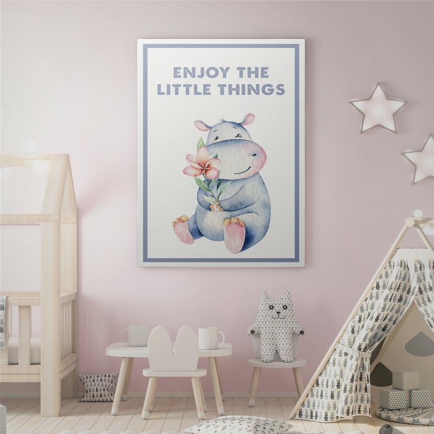 Discover Shop Kids Canvas Art, Enjoy the little things Kids Canvas Art | Kid Room Decor Prints, ENJOY THE LITTLE THINGS by Original Greattness™ Canvas Wall Art Print