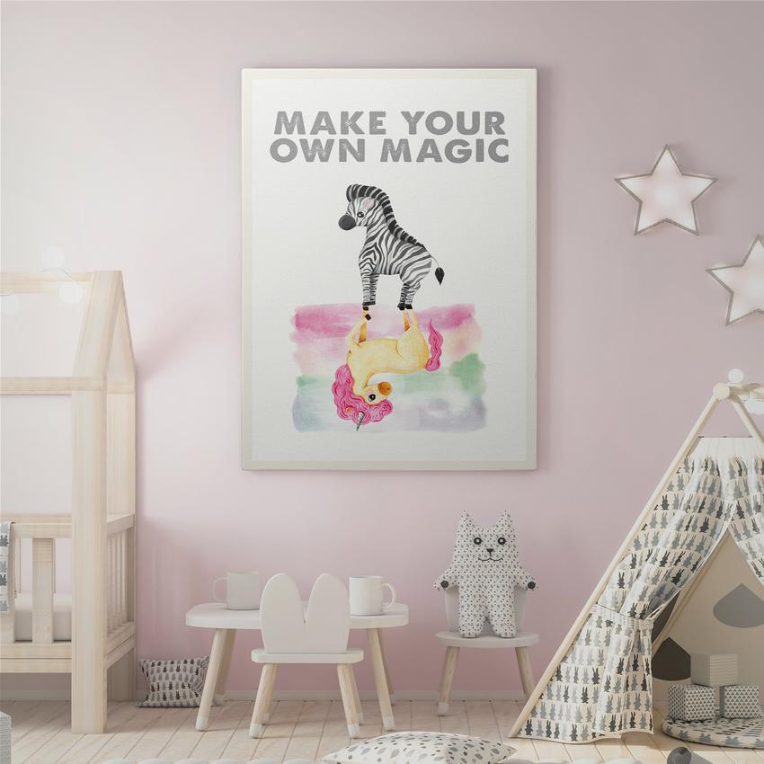 Discover Shop Kids Canvas Wall Art, Make your Own Magic Kids Canvas Art | Inspirational Prints for Kids, MAKE YOUR OWN MAGIC by Original Greattness™ Canvas Wall Art Print