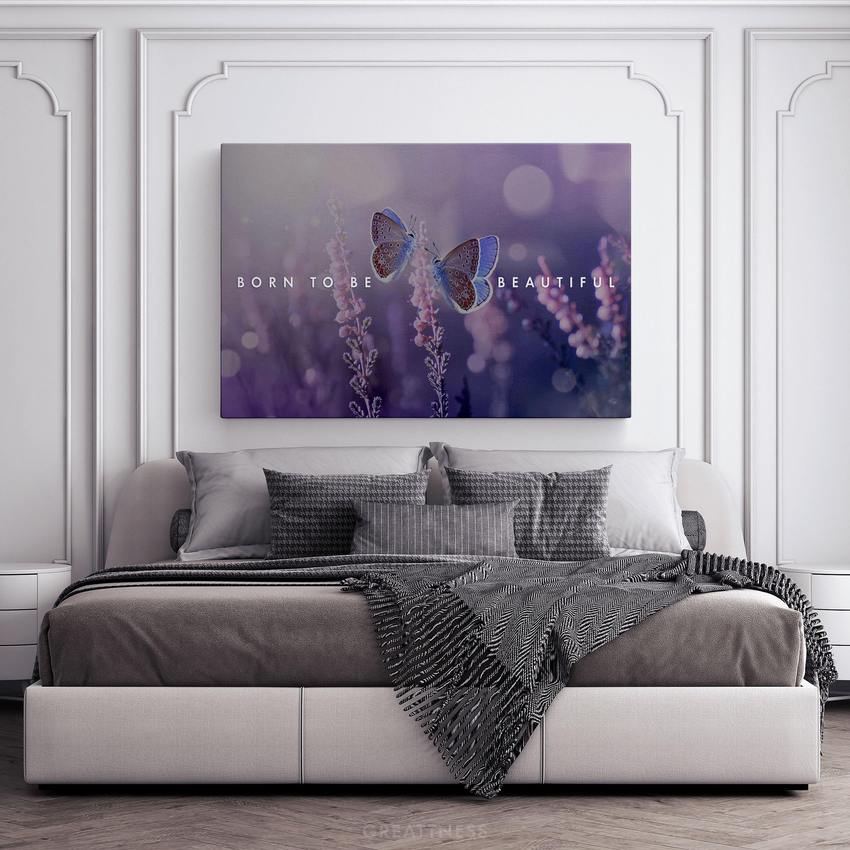 Discover Landscape Canvas Art, Be Beautiful Butterflies Nature Canvas Art , BE BEAUTIFUL by Original Greattness™ Canvas Wall Art Print