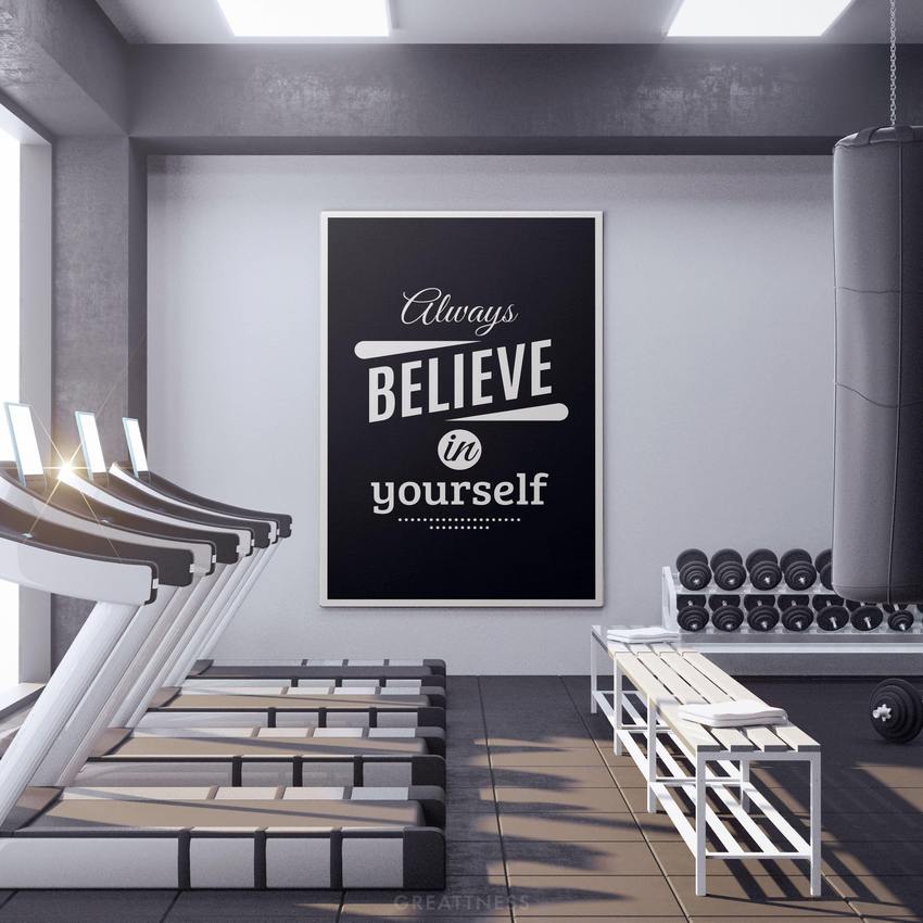 Discover Shop Motivational Canvas Art, Believe in Yourself II Canvas Art | Modern Motivational Canvas Prints, BELIEVE IN YOURSELF by Original Greattness™ Canvas Wall Art Print