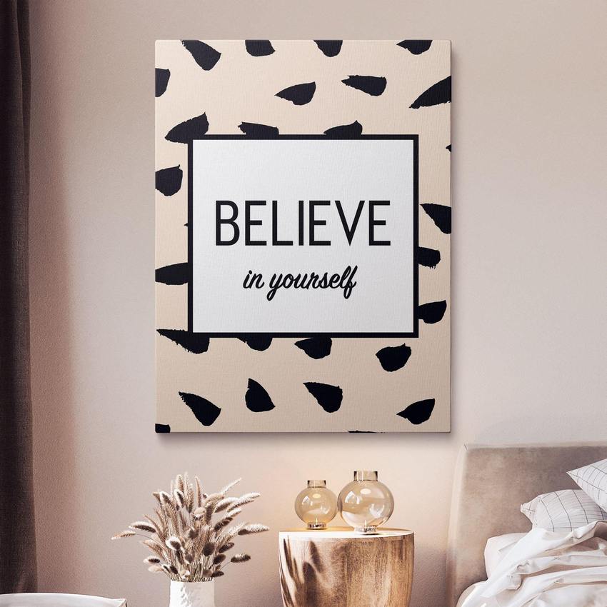 Discover Women Inspirational Wall Art, Believe in You Inspirational Women Canvas Art, BELIEVE IN YOU (WOMEN) by Original Greattness™ Canvas Wall Art Print