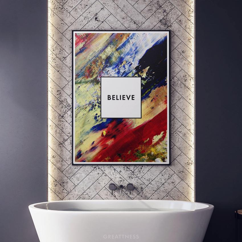 Discover Motivational Canvas Art, Believe Women Canvas Art | Motivational Women Canvas Art Prints, BELIEVE by Original Greattness™ Canvas Wall Art Print