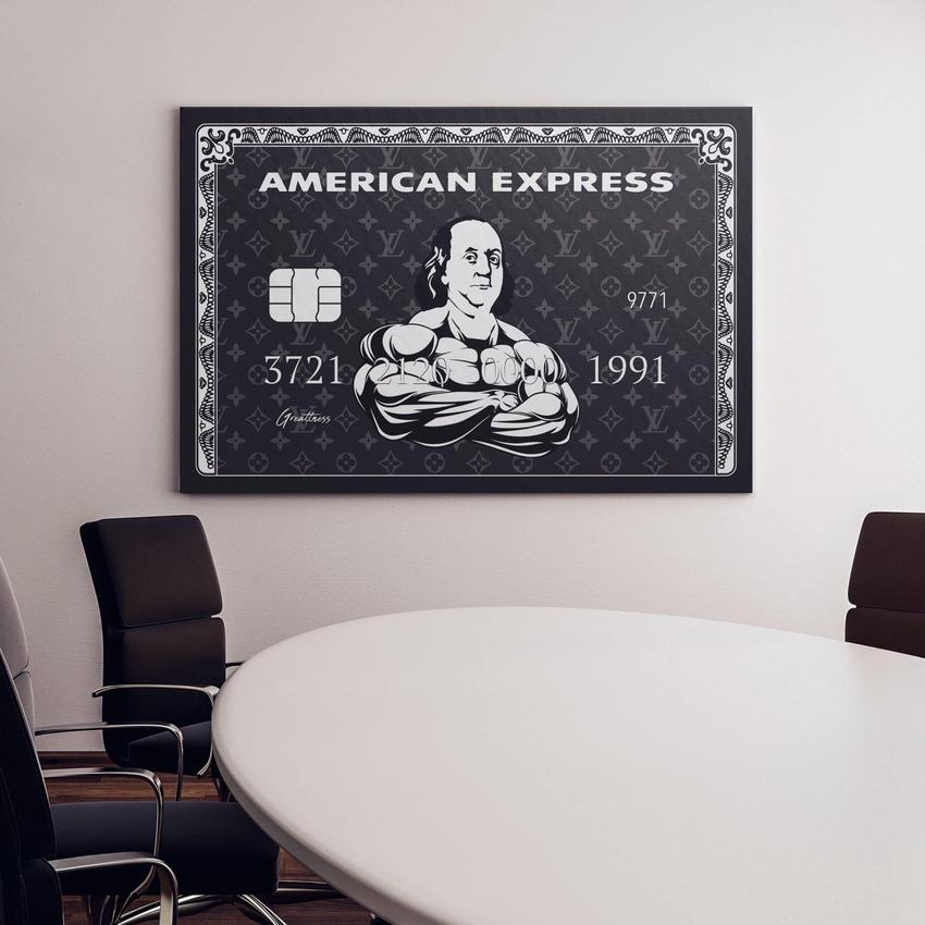 Discover Amex Money Canvas Art, Bennymex Canvas Art | American Express Art , BENNYMEX by Original Greattness™ Canvas Wall Art Print