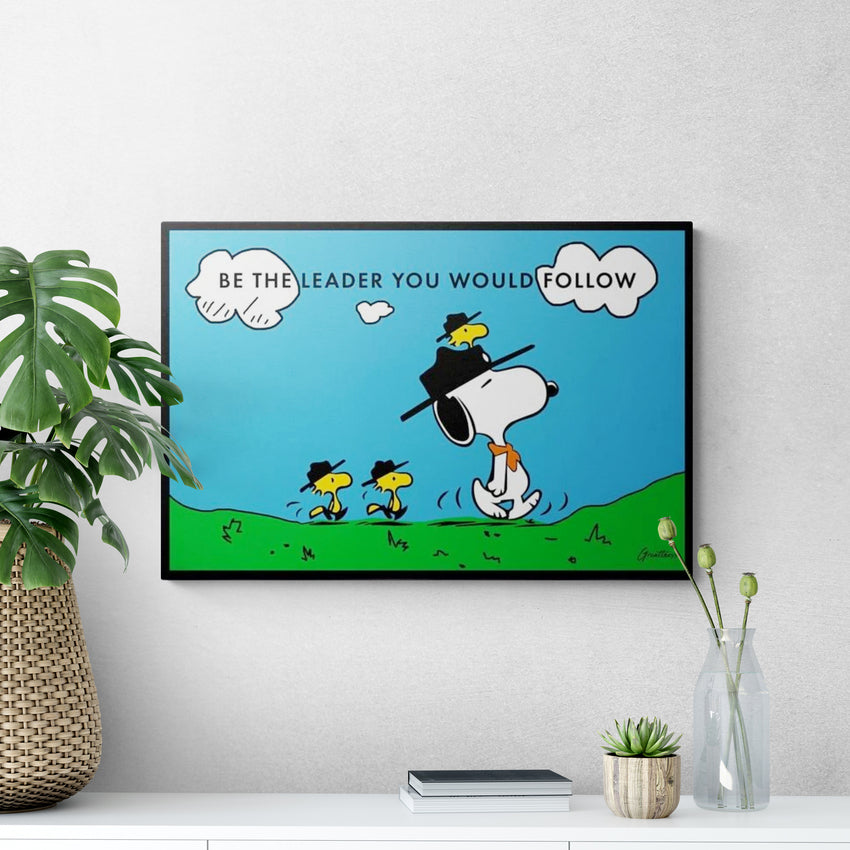 Discover Shop Peanuts Canvas Art, Be the Leader Canvas Art | Modern Motivational Canvas Wall Art, BE THE LEADER by Original Greattness™ Canvas Wall Art Print