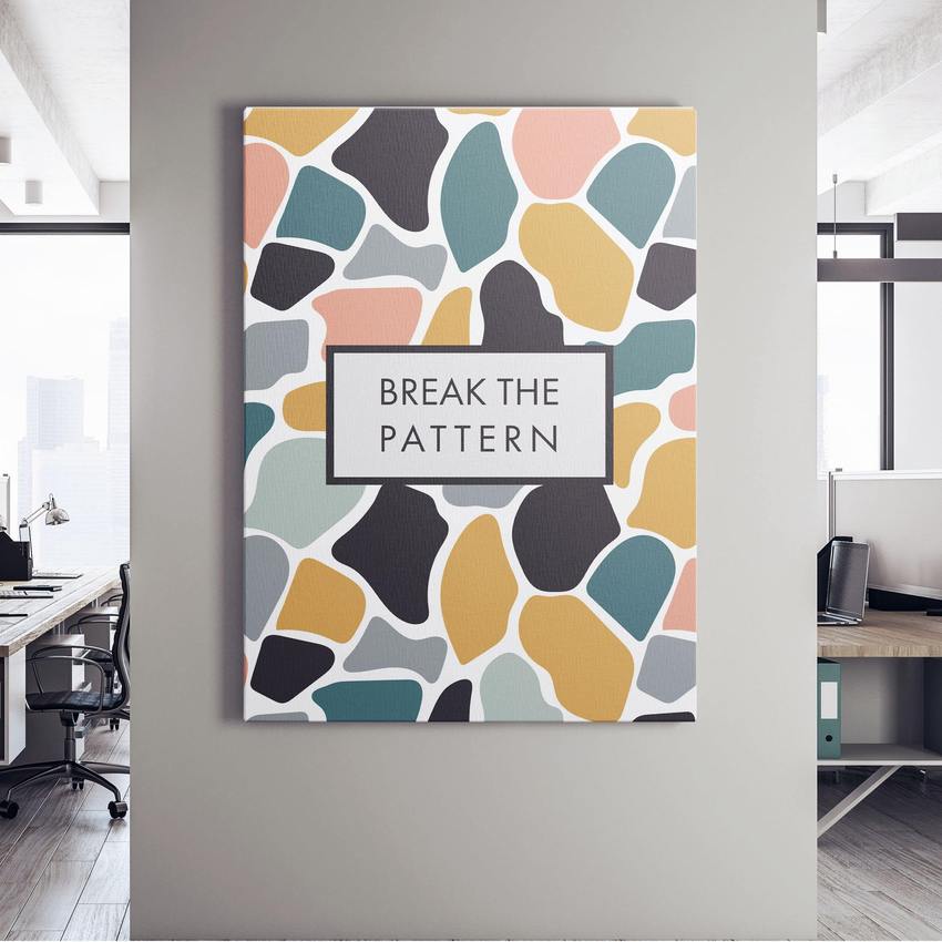 Discover Women Canvas Wall Art, Break the Pattern (Women) Canvas Art, BREAK THE PATTERN (WOMEN) by Original Greattness™ Canvas Wall Art Print
