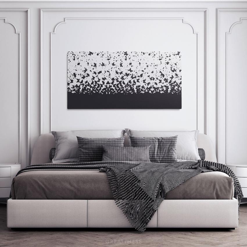 Discover Black & White Abstract Canvas Art, Butterfly Abstract Canvas Art, BUTTERFLY ABSTRACT by Original Greattness™ Canvas Wall Art Print