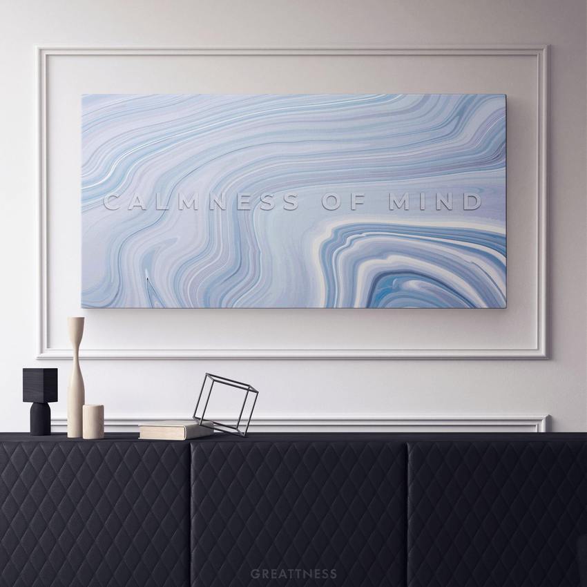 Discover Shop Inspirational Canvas Art, Calmness of Mind Canvas Art | Modern Abstract Canvas Art Prints, CALMNESS OF MIND by Original Greattness™ Canvas Wall Art Print