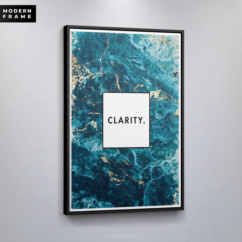 Discover Motivational Canvas Art, Clarity - Motivational Abstract Canvas Art Prints, CLARITY by Original Greattness™ Canvas Wall Art Print