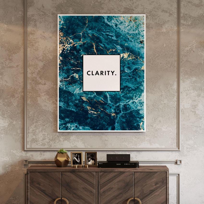 Discover Motivational Canvas Art, Clarity - Motivational Abstract Canvas Art Prints, CLARITY by Original Greattness™ Canvas Wall Art Print