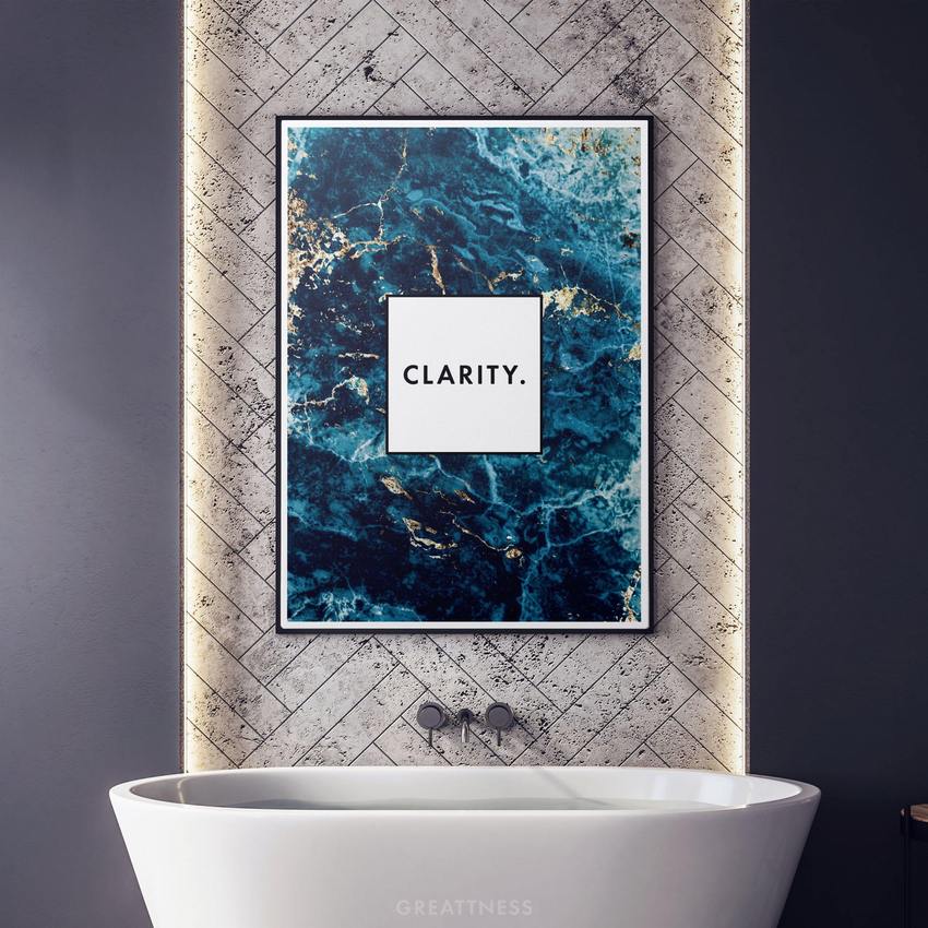 Discover Motivational Canvas Art, Clarity - Motivational Abstract Canvas Art Prints, CLARITY by Original Greattness™ Canvas Wall Art Print