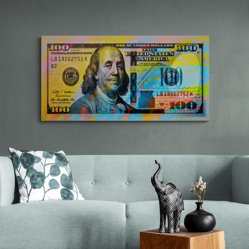 Discover Money Dollar Canvas Art, The Dollar Bundle Canvas Art | Motivational Money Canvas Wall Art , THE DOLLAR BUNDLE by Original Greattness™ Canvas Wall Art Print