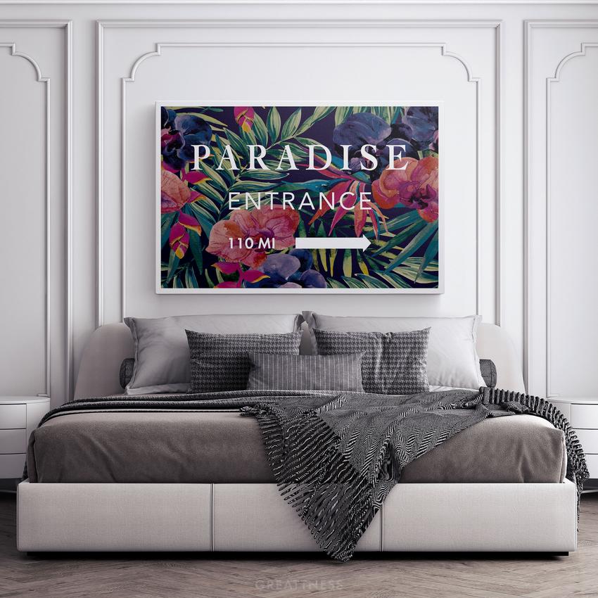 Discover Shop Inspirational Canvas Art, Entrance Paradise - Artwork for Home & Office, ENTRANCE PARADISE by Original Greattness™ Canvas Wall Art Print