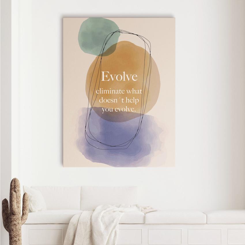 Discover Motivational Canvas Art, Evolve (Women Edition) - Inspirational Artwork for Home, EVOLVE (WOMEN EDITION) by Original Greattness™ Canvas Wall Art Print