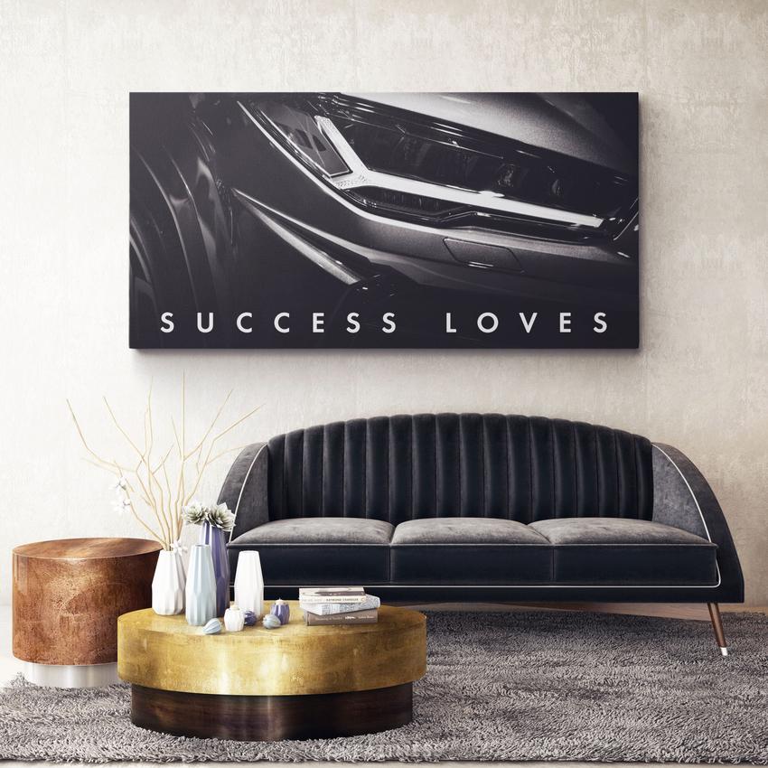 Discover Inspirational Cars Wall Art, Success Loves Details - Lamborghini Sports Car - Motivational, SUCCESS LOVES DETAILS by Original Greattness™ Canvas Wall Art Print