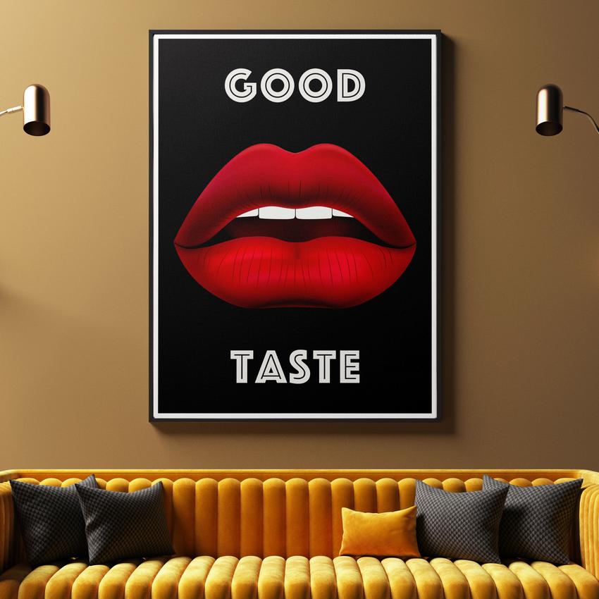 Discover Shop Red Lips Canvas Art, Red Lips Canvas Wall Art, Modern Pop Art Lips, Red Lips Wall Art by Original Greattness™ Canvas Wall Art Print