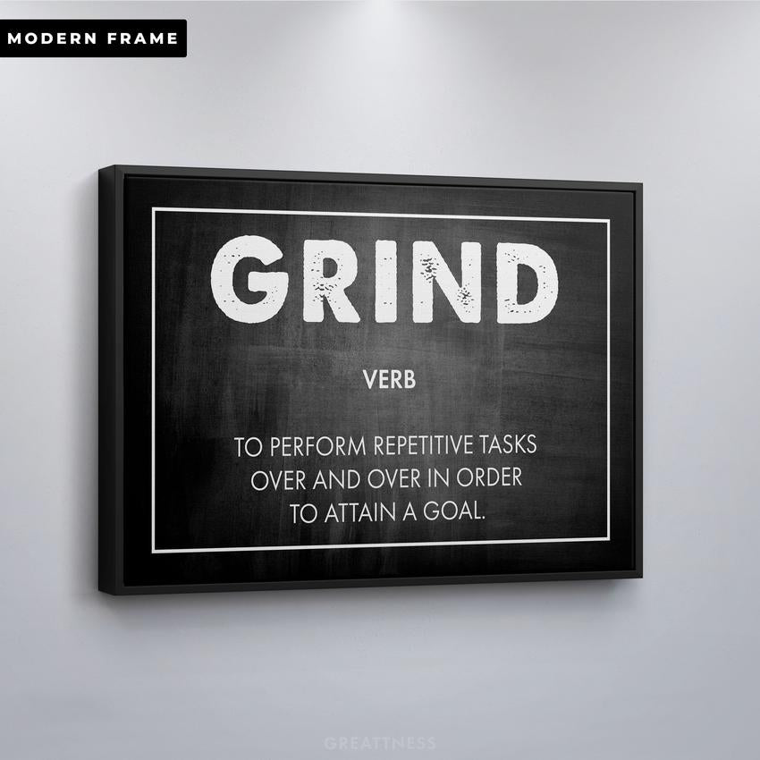 Discover Motivational Canvas Art, Grind Canvas Art | Motivational Success Entrepreneur Artwork, GRIND by Original Greattness™ Canvas Wall Art Print