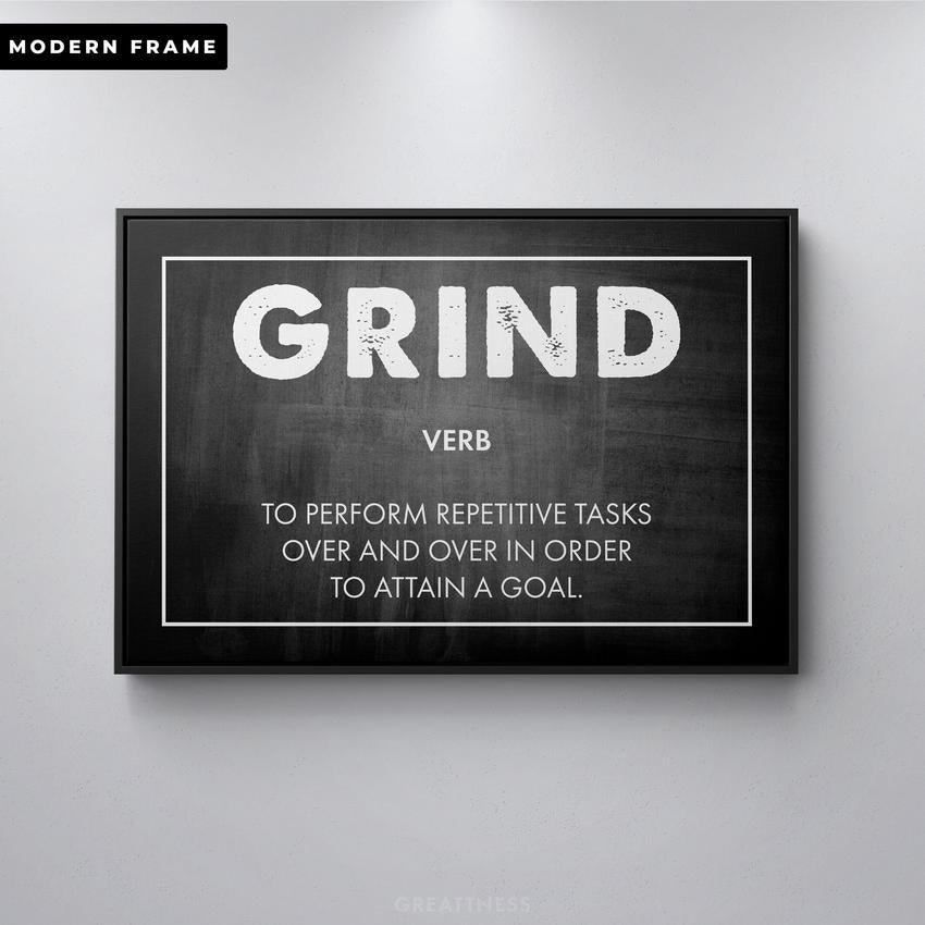 Discover Motivational Canvas Art, Grind Canvas Art | Motivational Success Entrepreneur Artwork, GRIND by Original Greattness™ Canvas Wall Art Print