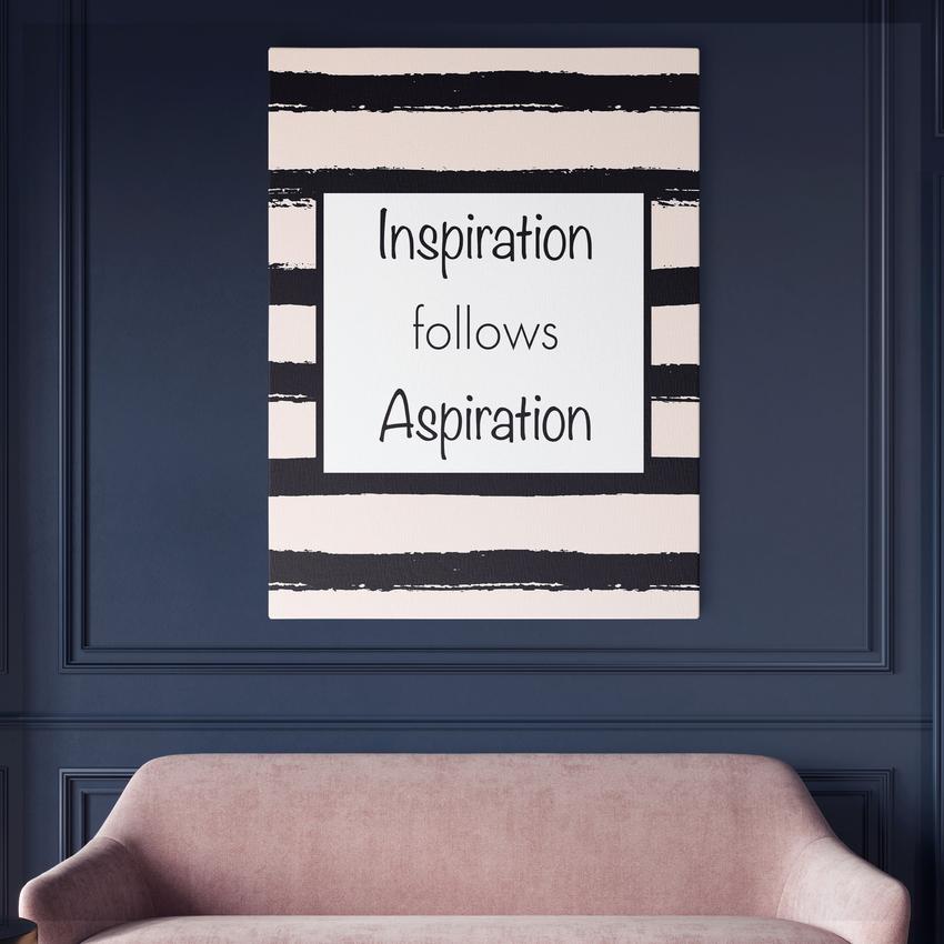 Discover Women Inspirational Wall Art, Inspiration follows Aspiration Women Canvas Art, INSPIRATION FOLLOWS ASPIRATION by Original Greattness™ Canvas Wall Art Print