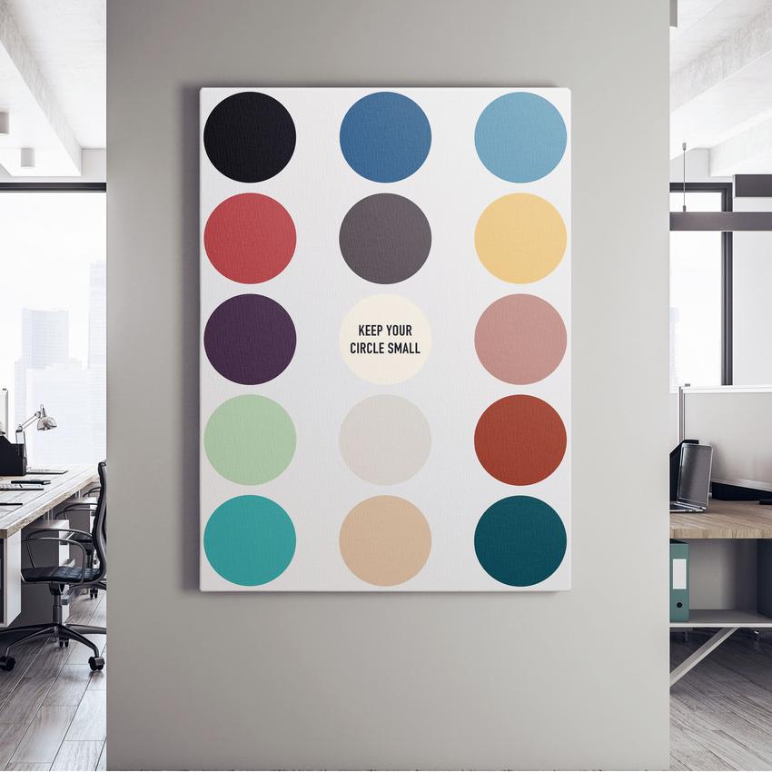 Discover Motivational Canvas Art, Keep Your Circle Small Inspirational Canvas Wall Art, KEEP YOUR CIRCLE SMALL by Original Greattness™ Canvas Wall Art Print