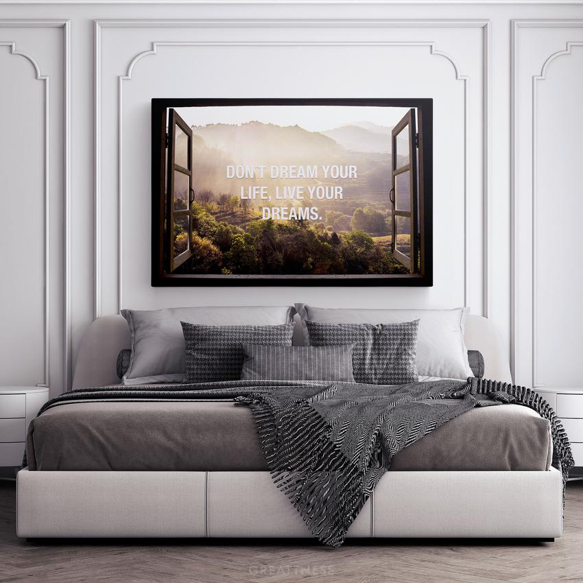 Discover Shop Window Quote Canvas Art, Window to Paradise Motivational Quote Wall Art, WINDOW TO PARADISE by Original Greattness™ Canvas Wall Art Print