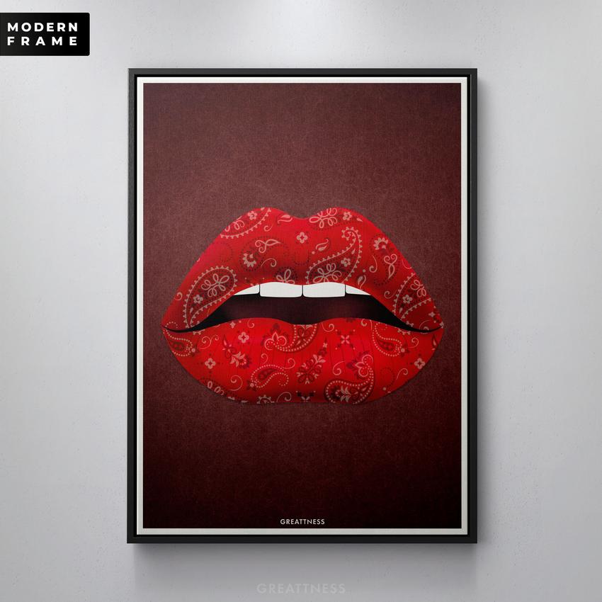 Discover Lips Canvas Wall Art, Luxe Lips Bundle Set of 3 Canvas Art Pieces, LUXE LIPS BUNDLE by Original Greattness™ Canvas Wall Art Print