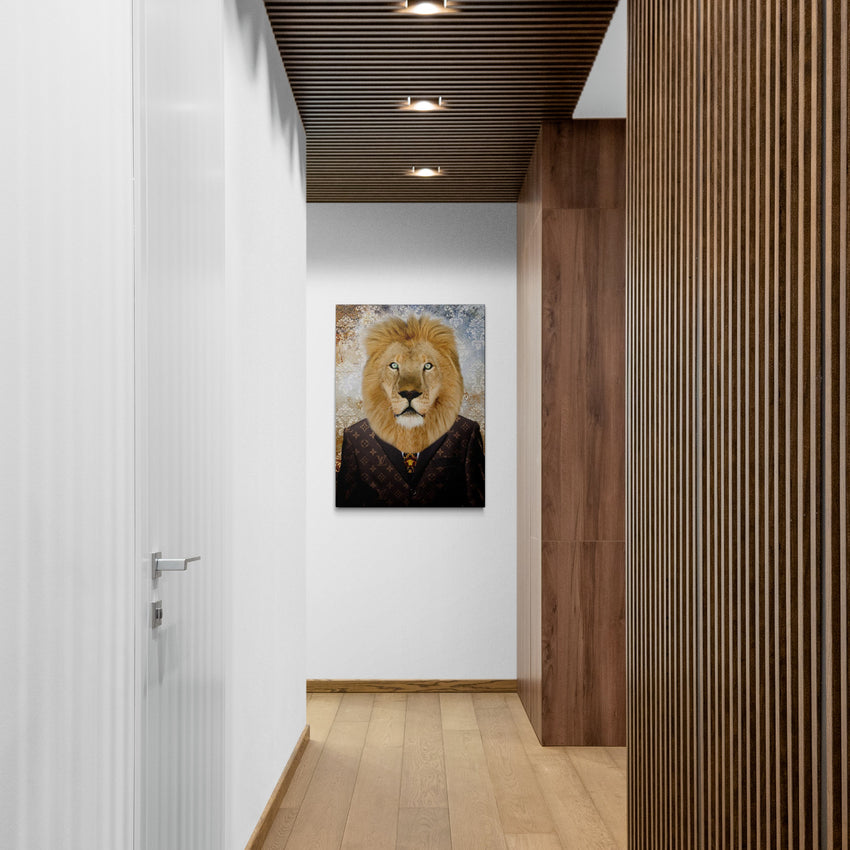 Discover Lion Suit Canvas Art, Louis Vuitton LV Lion Suit Canvas Wall Art, Louis Vuitton LION by Original Greattness™ Canvas Wall Art Print