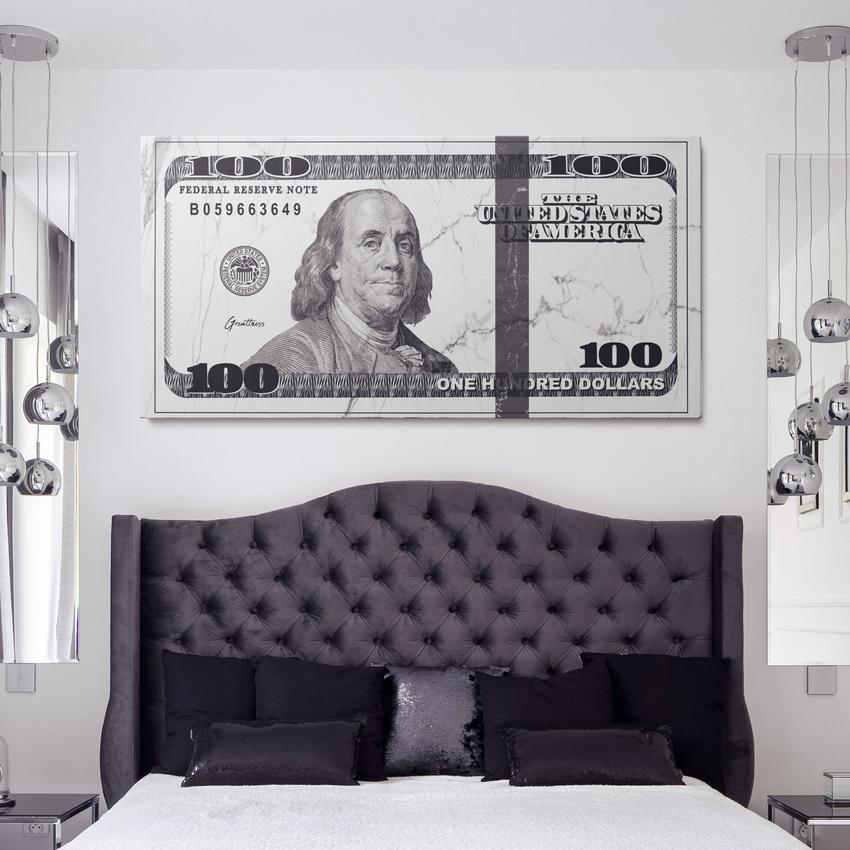 Discover Money Dollar Canvas Art, The Dollar Bundle Canvas Art | Motivational Money Canvas Wall Art , THE DOLLAR BUNDLE by Original Greattness™ Canvas Wall Art Print