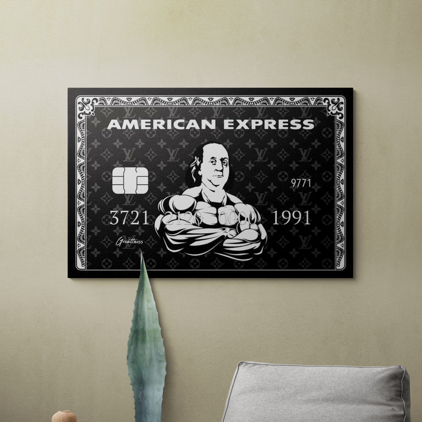 Discover Amex Money Canvas Art, Bennymex Canvas Art | American Express Art , BENNYMEX by Original Greattness™ Canvas Wall Art Print